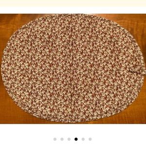 Set of Five Vintage Traditional Leaf Placemats